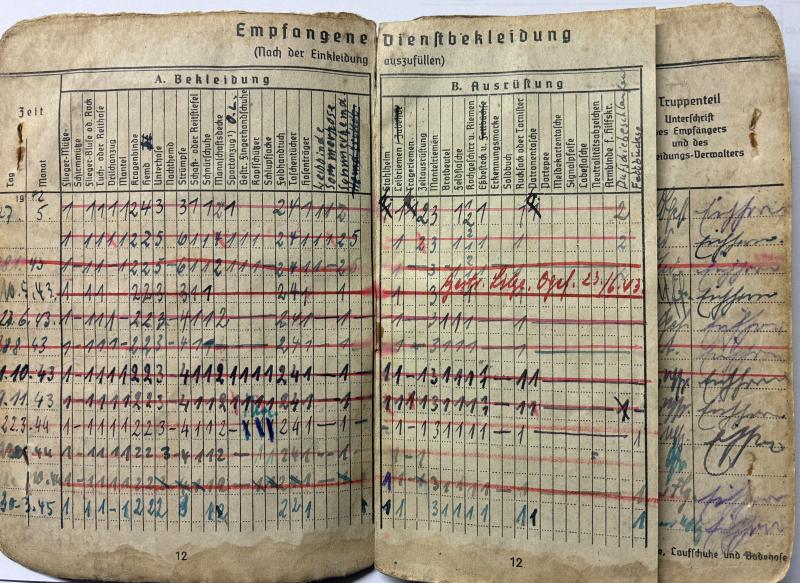 Soldbuch/citation grouping - Luftwaffe - K.G.55