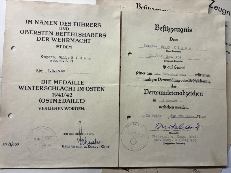 Citation grouping - WH (Heer) - 24.Inf.Div.- Klemm