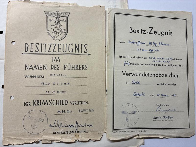 Citation grouping - WH (Heer) - 24.Inf.Div.- Klemm