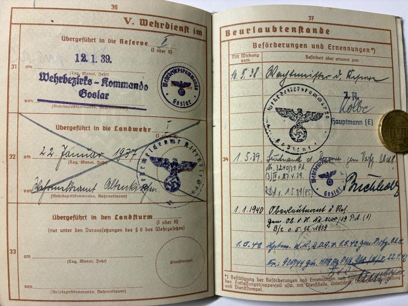 Wehrpass - WH (Heer) - OKH-HWA - Gäfgen
