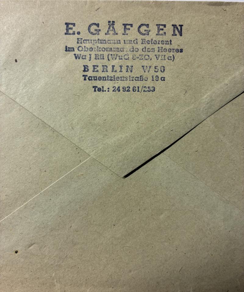 Wehrpass - WH (Heer) - OKH-HWA - Gäfgen