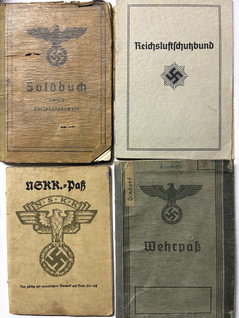 Wehrpass/Soldbuch/NSKK Pass/